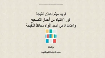 رابط وطريقة الاستعلام عن نتيجة الشهادة الإعدادية 2025 بمحافظة الدقهلية بمجرد صدورها
