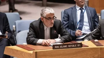 مندوب إيران الدائم في الأمم المتحدة يبرز حق بلاده في الدفاع عن نفسها ضد العدوان الإسرائيلي.