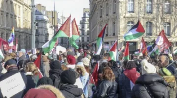 مسيرة دعم لغزة تنطلق من باريس نحو بروكسل يوم الأحد