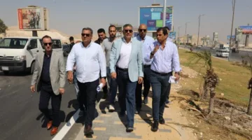 محافظ الجيزة يزور مشروعات تحسين الطرق المؤدية إلى المتحف المصري الكبير