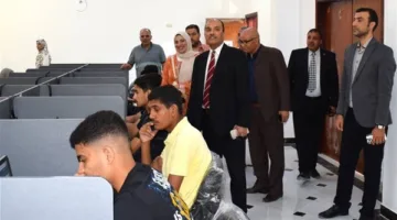 رئيس جامعة العريش يراقب تقدم امتحانات نهاية العام