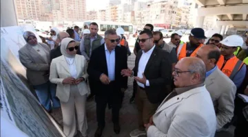 وزير الإسكان ومحافظ الإسكندرية يزوران مشروع بناء كوبري 45 “محور السادات”