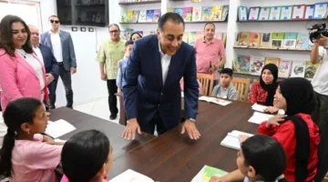 رئيس الحكومة يزور مشروع الكتاب الثقافي في قرية زاوية صقر بالبحيرة