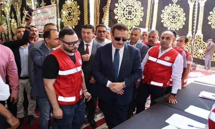 محافظ المنوفية يطلق قافلة طبية وغذائية مجانية لعمال قطاع النظافة محافظ المنوفية يطلق قافلة طبية وغذائية مجانية لعمال قطاع النظافة