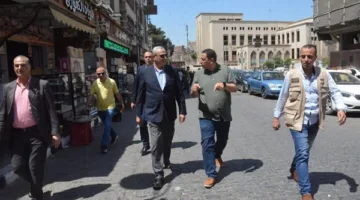 محافظ الغربية يقوم بزيارة مشروع تحسين منطقة مسجد السيد البدوي في طنطا