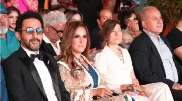 تقدير أحمد حلمي خلال حفل افتتاح مهرجان الفيلم العربي في الدار البيضاء