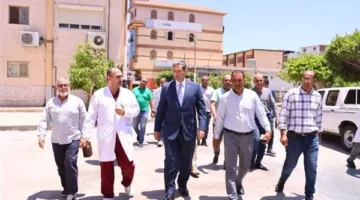 محافظ دمياط يقوم بجولة في مستشفى عزبة البرج المركزي للتأكد من جودة الخدمات الطبية
