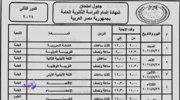 التربية والتعليم تعلن عن تفاصيل التحضيرات لامتحانات الثانوية العامة غدًا