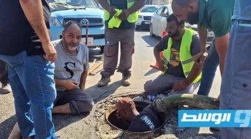 استعادة إمدادات المياه إلى غرب طرابلس بعد إصلاح تسرب في الصمام الرئيسي