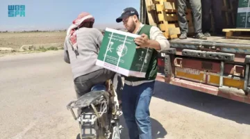 سلمان للإغاثة يوزع 2517 حزمة غذائية في ريف دمشق