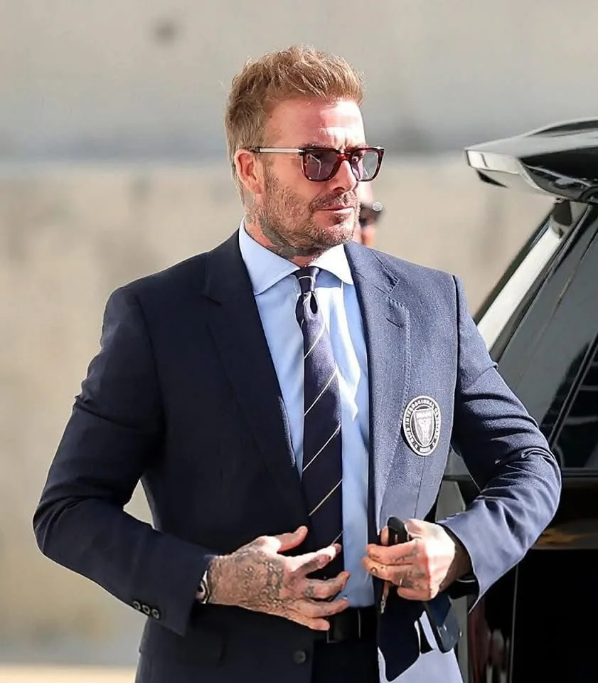 ديفيد بيكهام، مالك نادي إنتر ميامي، يصل إلى الملعب قبل مباراة الأهلي. ديفيد بيكهام، مالك نادي إنتر ميامي، يصل إلى الملعب قبل مباراة الأهلي.