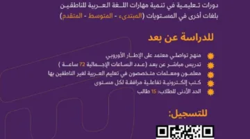 دورات تعليم اللغة العربية عبر الإنترنت