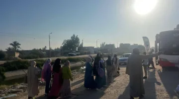 حافلات لنقل طلاب قرية الأبطال شرق قناة السويس لأداء امتحانات الثانوية العامة.