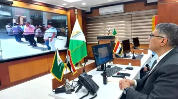محافظ الجيزة يشرف من مركز التحكم على بدء امتحانات الثانوية العامة
