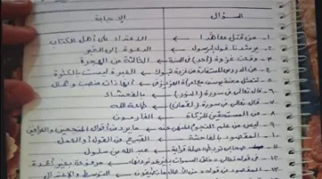 اكتشف ما إذا كانت إجاباتك صحيحة أم خاطئة.. حل امتحان الدين للثانوية العامة 2025 اليوم