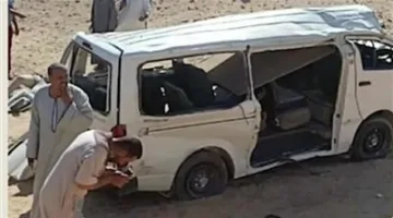 عاجل: انقلاب ميكروباص لمراقبين في امتحانات الثانوية العامة بسوهاج