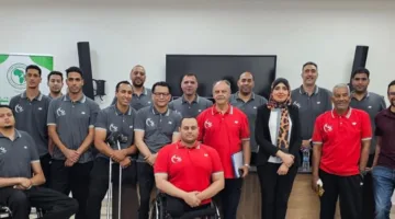ندوة توعوية حول المكملات الغذائية والتغذية الرياضية تحضيرًا لبطولة إفريقيا للكرة الطائرة جلوس