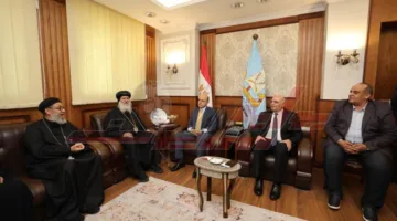 محافظ كفر الشيخ يستقبل وفد من الكنيسة لتهنئته بعيد الأضحى المبارك