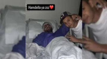 صور.. ابن أحمد السقا يدعم شقيقه بعد مروره بوعكة صحية