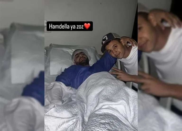 ابن أحمد السقا في المستشفى وشقيقه ياسين يطمئن الجمهور بصورة.