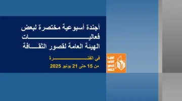 هذا الأسبوع في جدول فعاليات قصور الثقافة: بدء برنامج “مصر الجميلة” في أسوان، تكريم محمد سلماوي، واستضافة السامر لمهرجان فرق الأقاليم المسرحية.