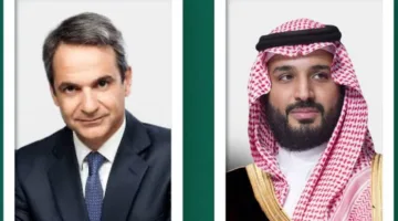 ولي العهد ورئيس وزراء اليونان يناقشان الأوضاع في المنطقة