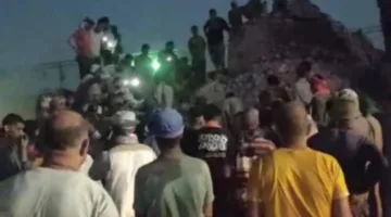 شهداء الرزق.. تفاصيل انهيار مدخنة مصنع الطوب على العمال في الصف | صور