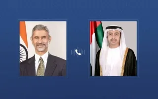 عبدالله بن زايد ووزير الخارجية الهندي يتناولان عبر الهاتف المستجدات الإقليمية.