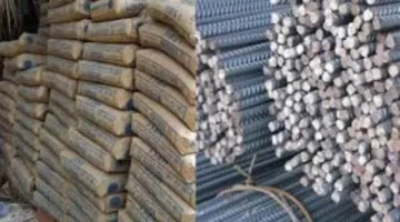 انخفاض أسعار الحديد والأسمنت في سوق مواد البناء اليوم