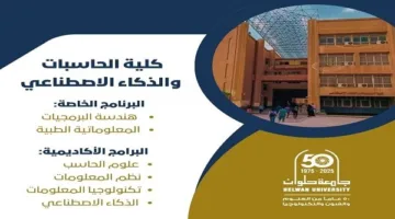 تنسيق الجامعات: كلية الحاسبات في جامعة حلوان.. مفتاحك لعالم الذكاء الاصطناعي