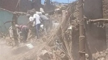 انهيار مبنى مكون من ثلاثة طوابق واحتجاز شابة تحت الركام في قنا