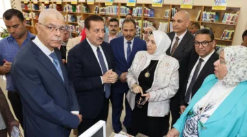 محافظ المنوفية ورئيس الجامعة يدشنان المقر الجديد لمعهد التمريض الفني في منشأة سلطان