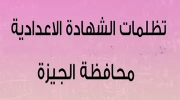 بدء قبول تظلمات شهادة الإعدادية 2025 وصفوف النقل في الجيزة: كل التفاصيل حول الإجراءات والمواعيد