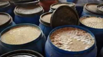 إتلاف 5.5 طن من المخللات الفاسدة وجبنة رومي غير معروفة المصدر في البحيرة