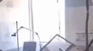 شاهد: أضرار في مستشفى الفارابي جراء غارة إسرائيلية
