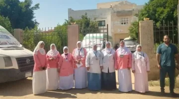 فحص وعلاج 1100 حالة خلال قافلة طبية في بني سويف