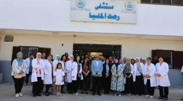 محافظ المنيا يطلق مشروع تطوير قسم العمليات في مستشفى الرمد