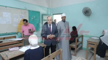متابعة عملية امتحانات الثانوية الأزهرية في لجنة الطالبات الثانوي بكفر الشيخ