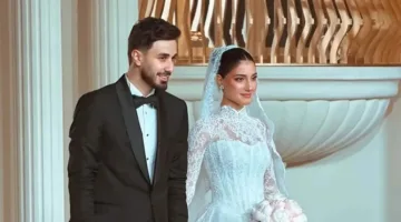 شيرين تتعرض لموقف محرج في حفل زفافها وزوجها أسامة مروة يتدخل لمساعدتها