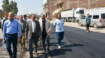 إعادة تأهيل وتوسيع طريق أبو حاكم / ميت أبو علي / طحلة بردين في الشرقية بتكلفة 65 مليون جنيه.