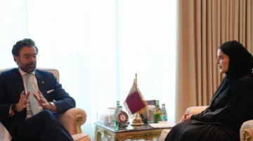 وزير الدولة لشؤون التعاون الدولي يلتقي بالسفير الإسباني