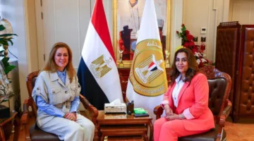 وزيرة التنمية المحلية تستضيف المدير التنفيذي للأكاديمية الوطنية للتدريب