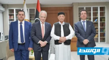عقيلة يناقش مع السفير اليوناني طرق حل الأزمة الليبية
