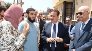 بمناسبة العيد القومي.. رئيس جامعة المنوفية والمحافظ يطلقان قافلة طبية في منشأة سلطان