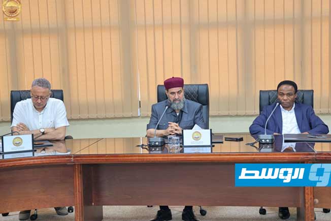 اجتماع اللجنة المكلفة من مجلس النواب مع بلقاسم حفتر، الإثنين 16 يونيو 2025. (مجلس النواب)