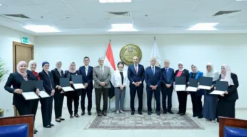 وزير التعليم ونائب رئيس “جايكا” يكرمان الدورة الرابعة من مدربي أنشطة التوكاتسو.
