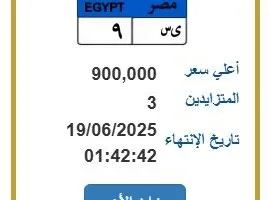 تجاوزت عتبة المليون.. زيادة الطلب على لوحة سيارة فريدة