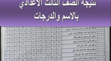 رسمياً ومجاناً.. نتائج الشهادة الإعدادية في القاهرة عبر هذا الرابط.