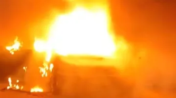 اندلاع حريق في 36 شاحنة بمدينة برلين