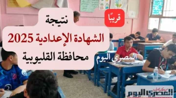 نتائج امتحانات الشهادة الإعدادية في محافظة القليوبية 2025 برقم الجلوس: كيفية الاستعلام ورابط الوصول (عند صدورها)
